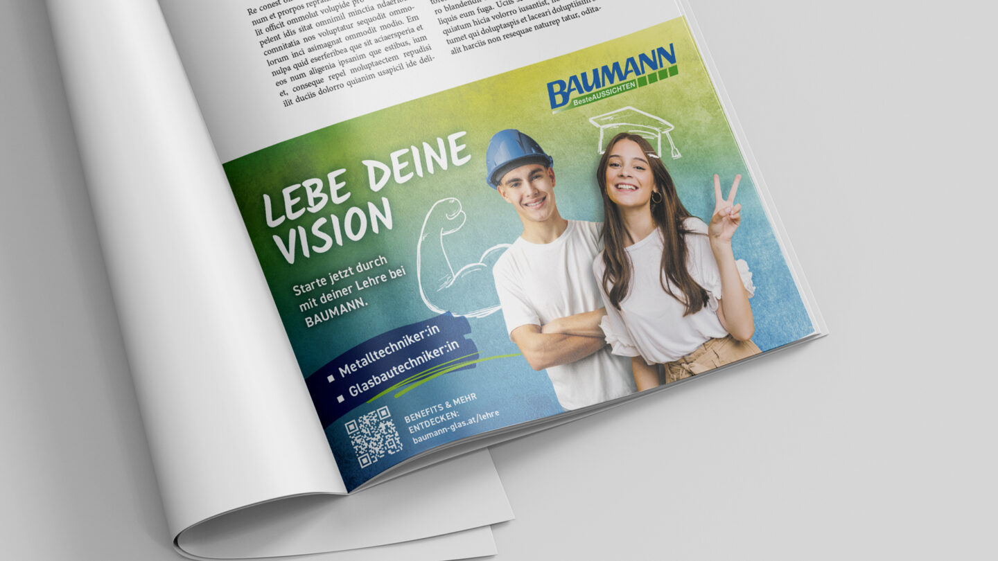 Anzeige in einem Magazin